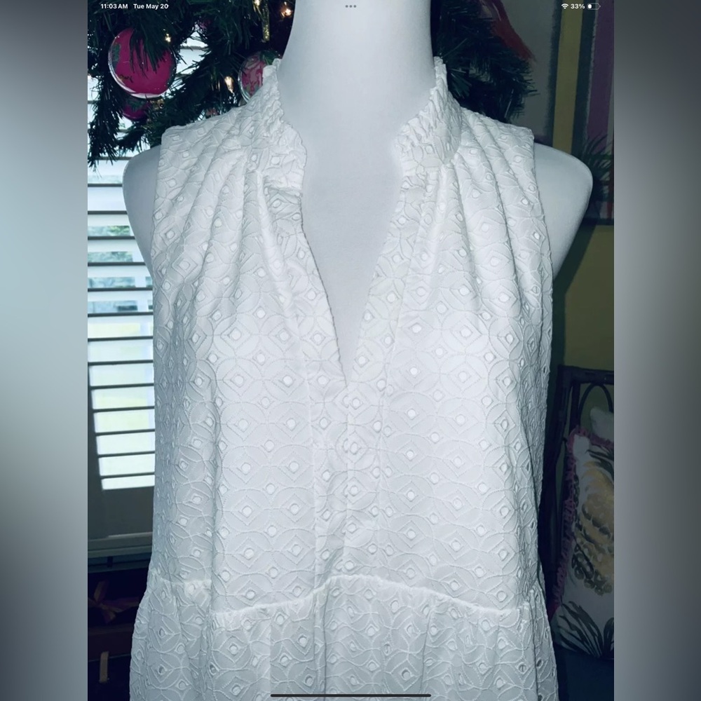 Lilly Pulitzer NWT Novella Dress White Mini Medallion Eyelet Size S,M - Picture 8 of 12